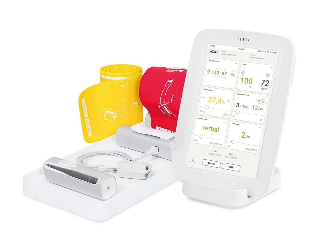 MESI mTABLET VITALS opstelling