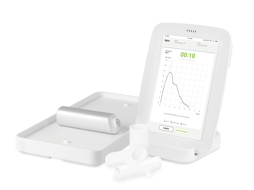 MESI mTABLET SPIRO opstelling