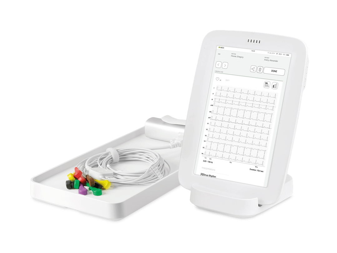 MESI mTABLET ECG opstelling